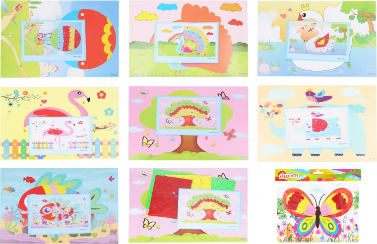 Set creativo con piedritas 20 × 26 cm