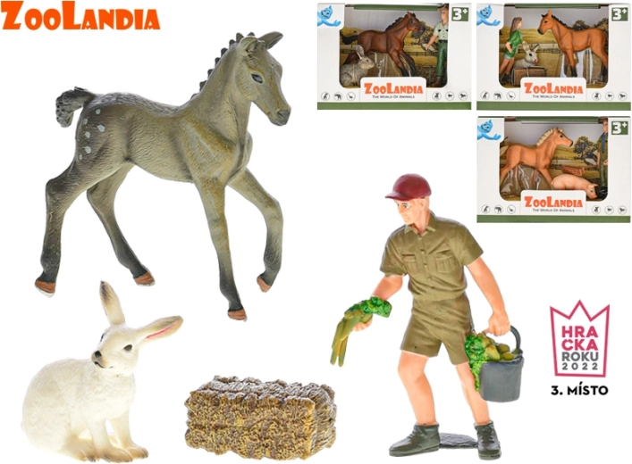 Zoolandia granja – set de animales y accesorios (4 tipos) en caja