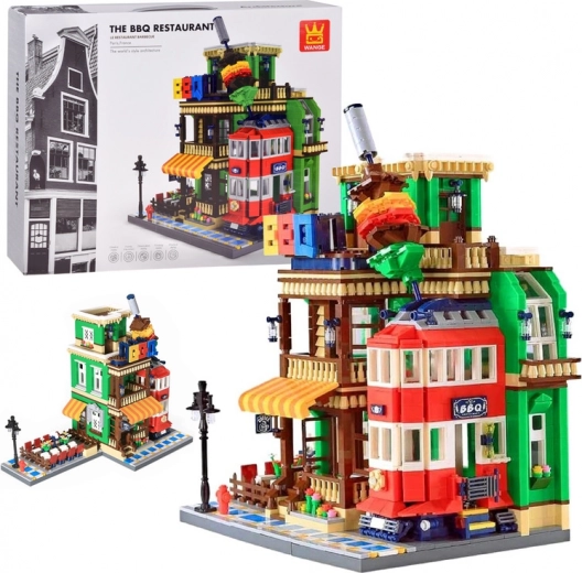 Kit de construcción Arquitectura del mundo – restaurante BBQ París 1922 piezas