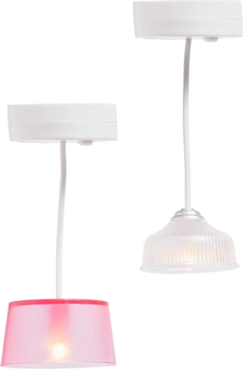 Dos lámparas colgantes para un mini interior moderno