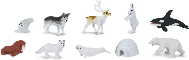 Safari Ltd. Ártico – set de animales en miniatura (48 uds.)