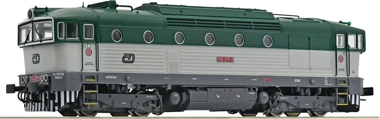 Locomotora diésel Roco ČD 750 Brejlovec, sonido digital H0