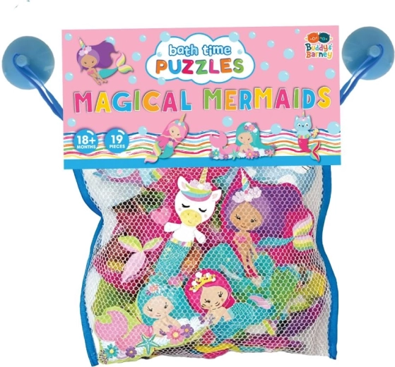 Puzle de baño para la bañera con sirenas Buddy & Barney