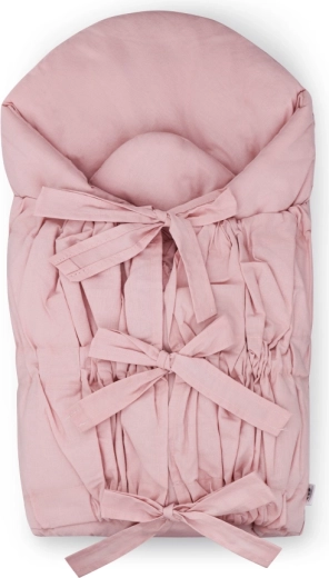 Petite&Mars envoltura con cordones nurse con inserto de coco dusty pink 75 × 75 cm