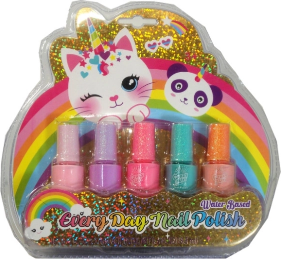 Set de esmaltes de uñas pastel para niños