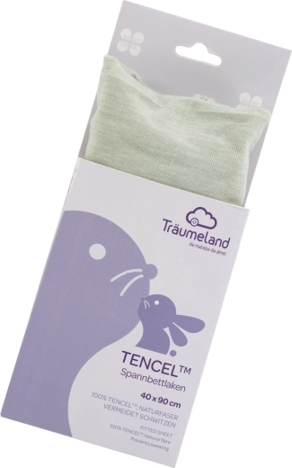 Träumeland sábana bajera ajustable Tencel 40 × 90 cm desert sage