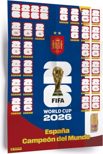Panini FIFA World Cup 2026 póster con pegatinas (Winner Poster Set)