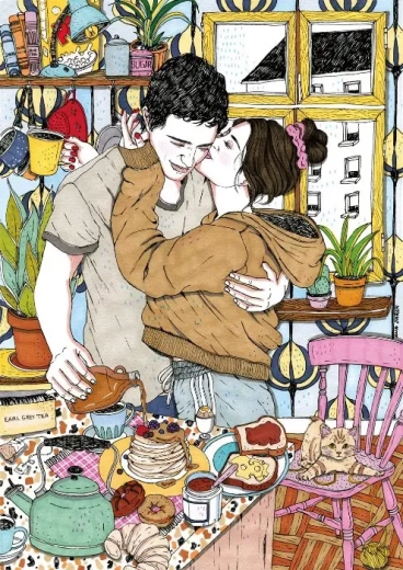 Puzzle Magnolia Desayuno y amor 1000 piezas