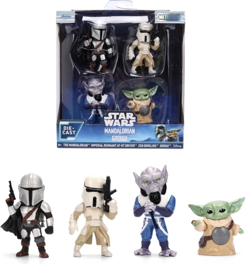 Jada Star Wars figuras metálicas 6,5 cm – 4pack (The Mandalorian)