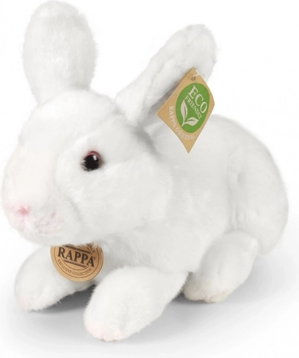 Conejito de peluche blanco tumbado 23 cm eco-friendly