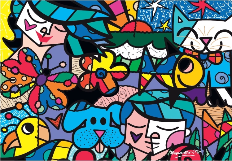 Puzzle BLUEBIRD Jardín de Britto, 1000 piezas