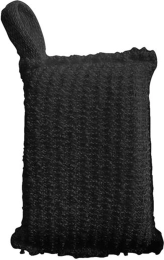 Esponja de masaje para baño y sauna Toro, negra