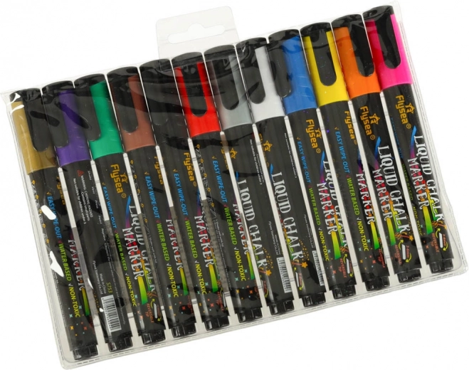 12 colores vibrantes, incluidos metalizados