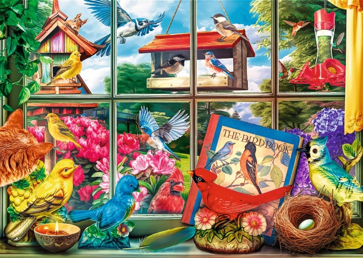 Puzzle Trefl Tea Time: Mundo de las aves (1000 piezas)