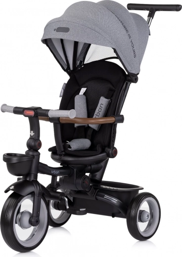 Triciclo con capota Chipolino Urban 2en1 Anthracite