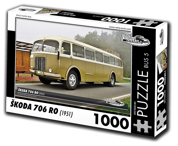 RETRO-AUTA Puzzle Autobús Škoda 706 RO (1951) 1000 piezas