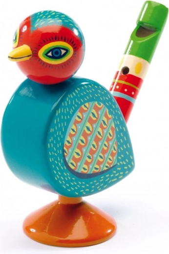 Silbato de madera Djeco Animambo con forma de pájaro