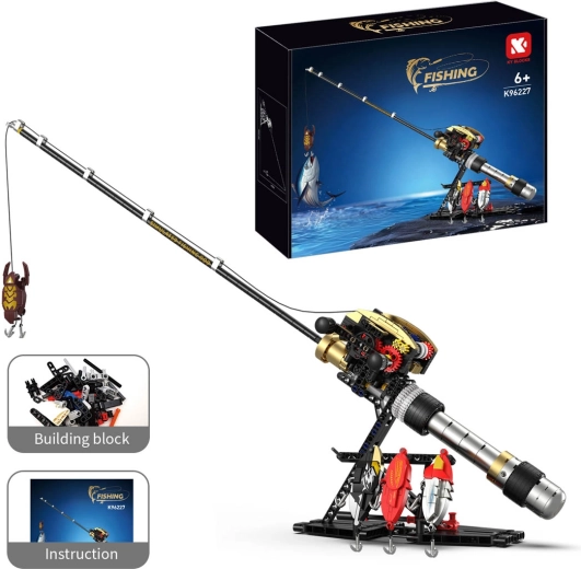 Kit de construcción de una caña de pescar funcional, 425 piezas