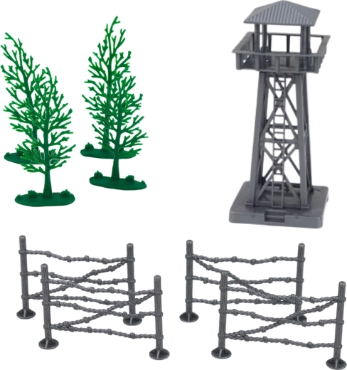 Torre de vigilancia y accesorios de juego