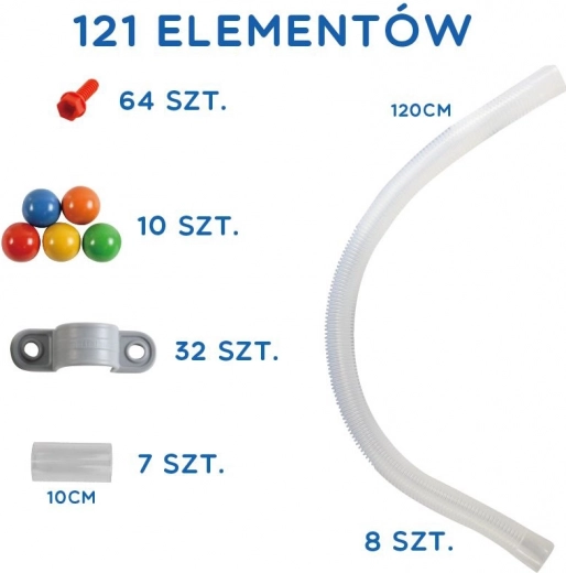 Juguete sensorial STEM Wall, set de 121 piezas