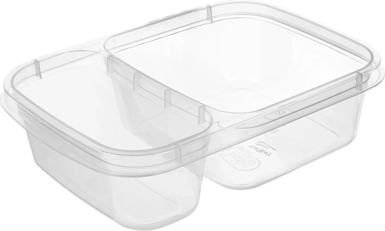 Tapa segura y cuerpo transparente