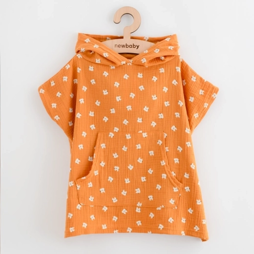 Poncho infantil de muselina New Baby Feeling Animal XS 35 cm