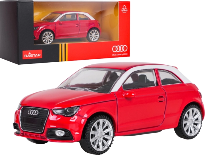 Modelo metálico Audi A1 RASTAR a escala 1:43, rojo