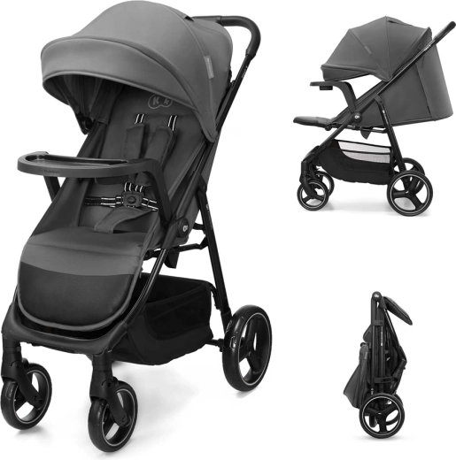Silla de paseo Kinderkraft Trig 3 Tray granite grey