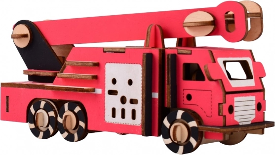 Puzle 3D de madera camión de bomberos WOODCRAFT