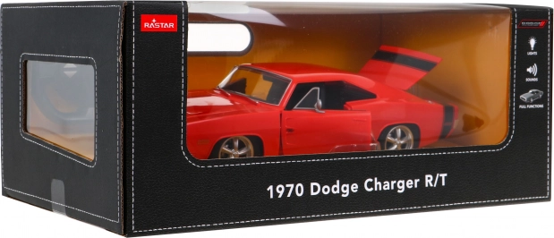 Modelo de coche 1970 Dodge Charger R/T 1:16 con control remoto