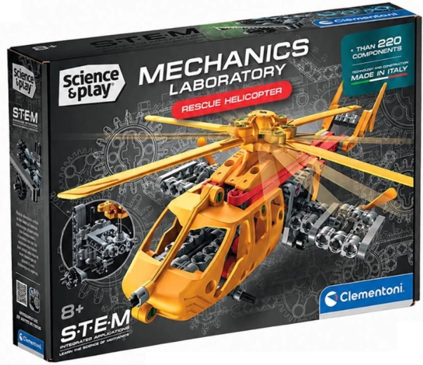 Clementoni Science & Play laboratorio mecánico: helicóptero de rescate