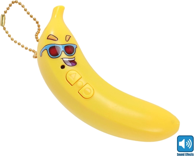 Banana parlante con función de grabación, 10 cm