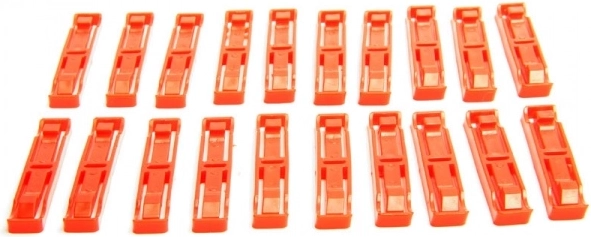 Abrazaderas para ensamblar la pista (20 uds.) para CARRERA Evolution, Digital 132 y Digital 124