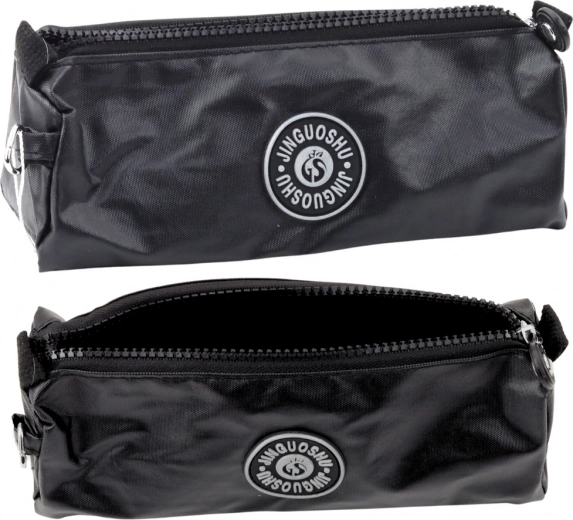 Estuche escolar negro de un compartimento 21,5 cm