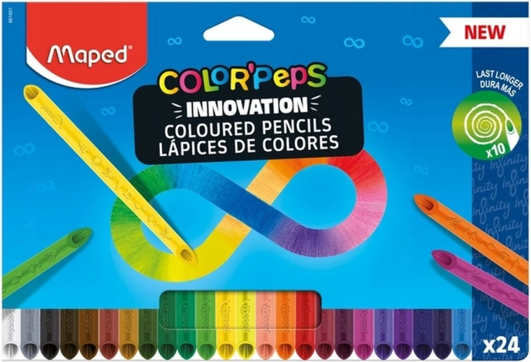 Lápices de colores Maped Color'Peps Infinity 24 uds