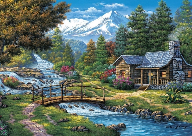 Puzle ART PUZZLE Dos cascadas 2000 piezas