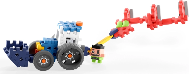 Construya un tractor realista con arado