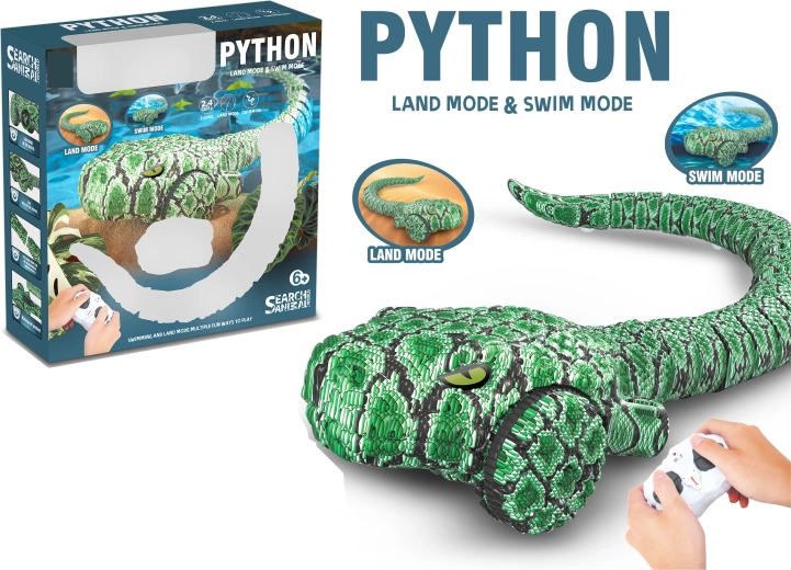 Serpiente anfibia RC pitón