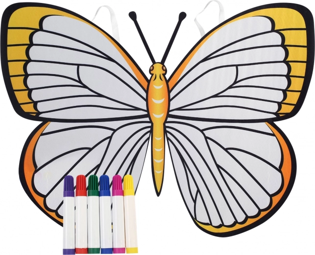 Alas de mariposa para colorear – set creativo amarillo