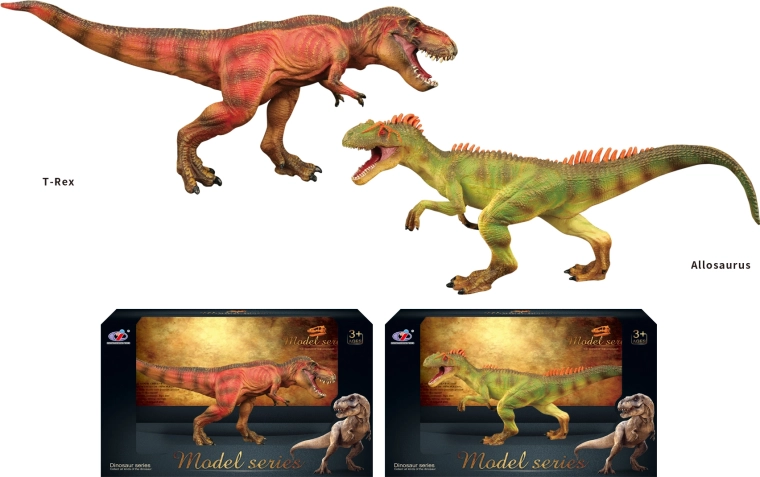 Mundo de dinosaurios – figuras de dinosaurios, 2 tipos