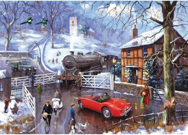 RAVENSBURGER Puzzle paso a nivel ferroviario de 1000 piezas
