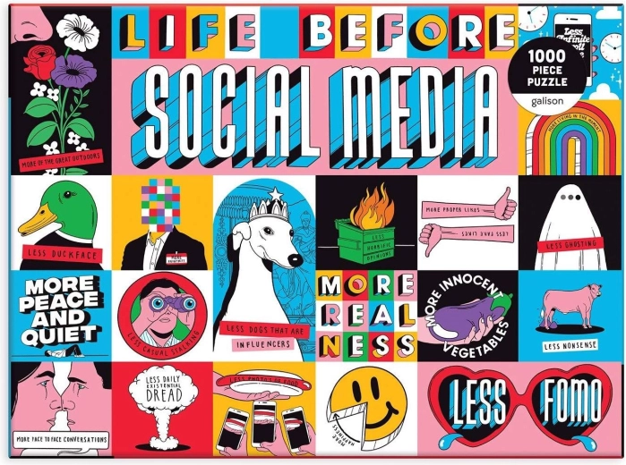Puzzle Galison Vida antes de las redes sociales 1000 piezas