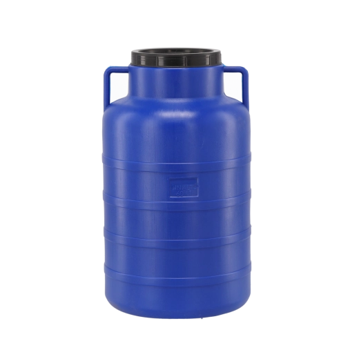 Recipiente plástico de fermentación de 60 l con tapa y asas de HDPE