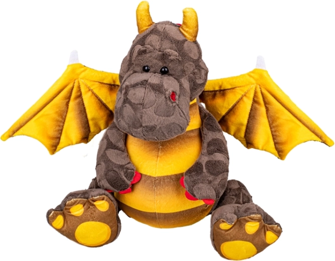 Dragón de peluche marrón de 23 cm para bebés