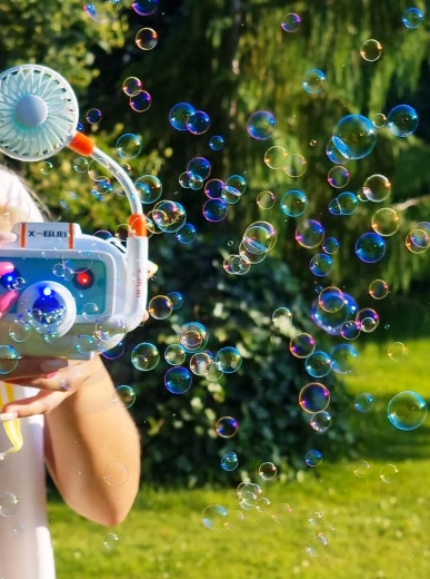 Espectáculo de burbujas con efectos LED