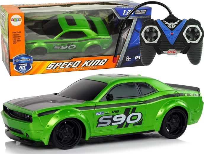 Coche deportivo RC 1:24 verde