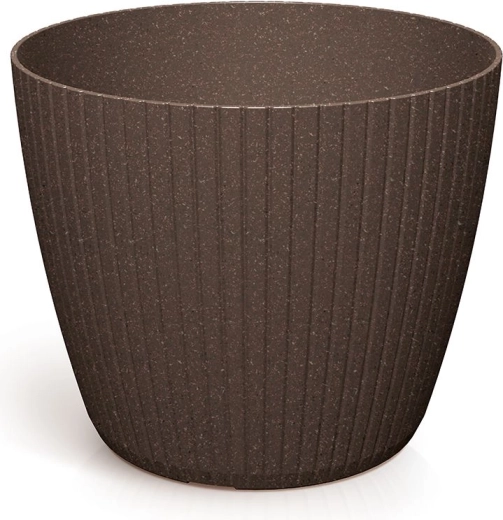 Maceta Lamia Eco Wood 34 cm – café