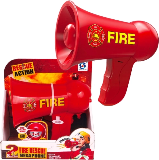 Megáfono de bomberos para niños