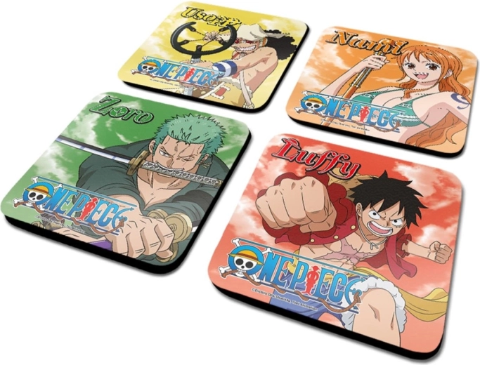 Set de posavasos One Piece