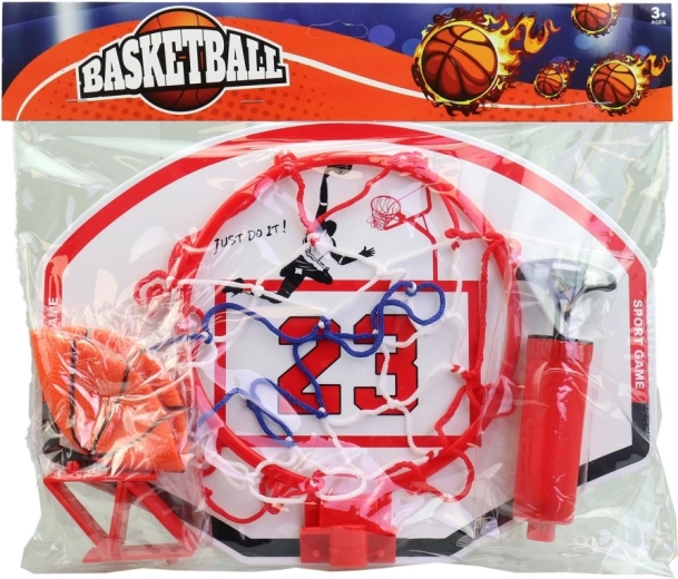 Canasta de baloncesto con accesorios para niños